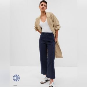 NWT Gap sz6 khakis NAVY BLUE High rise ankle